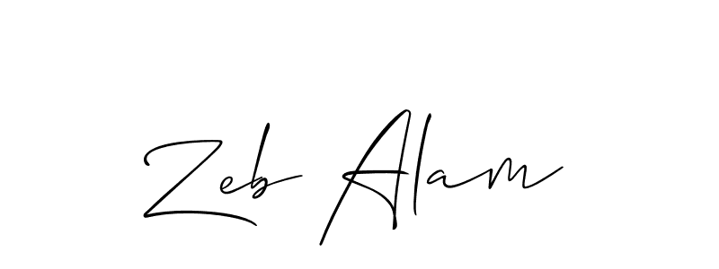 How to Draw Zeb Alam signature style? Allison_Script is a latest design signature styles for name Zeb Alam. Zeb Alam signature style 2 images and pictures png