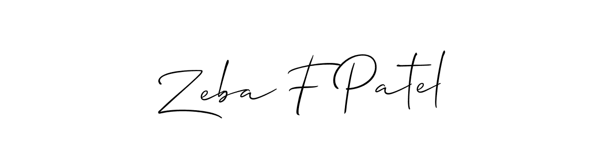 You can use this online signature creator to create a handwritten signature for the name Zeba F Patel. This is the best online autograph maker. Zeba F Patel signature style 2 images and pictures png