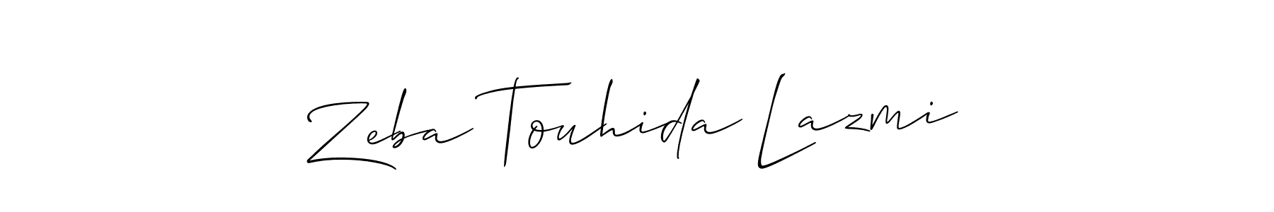 Here are the top 10 professional signature styles for the name Zeba Touhida Lazmi. These are the best autograph styles you can use for your name. Zeba Touhida Lazmi signature style 2 images and pictures png