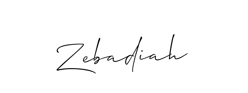 if you are searching for the best signature style for your name Zebadiah. so please give up your signature search. here we have designed multiple signature styles  using Allison_Script. Zebadiah signature style 2 images and pictures png