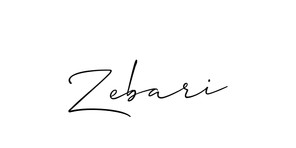 Best and Professional Signature Style for Zebari. Allison_Script Best Signature Style Collection. Zebari signature style 2 images and pictures png