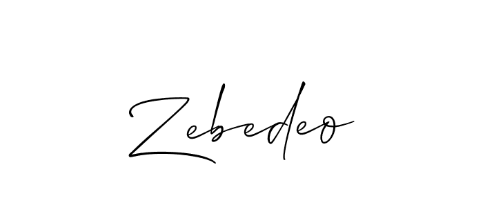 if you are searching for the best signature style for your name Zebedeo. so please give up your signature search. here we have designed multiple signature styles  using Allison_Script. Zebedeo signature style 2 images and pictures png
