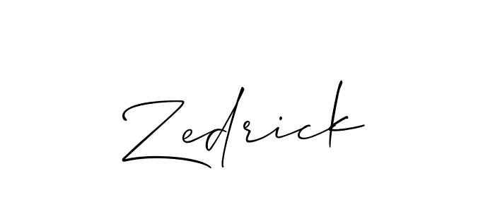 Also You can easily find your signature by using the search form. We will create Zedrick name handwritten signature images for you free of cost using Allison_Script sign style. Zedrick signature style 2 images and pictures png