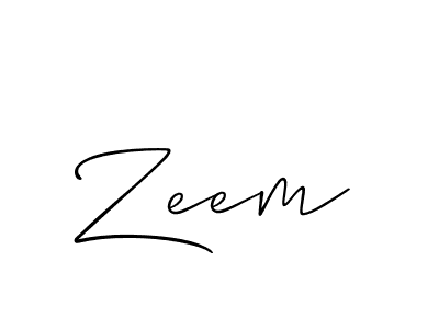 Make a beautiful signature design for name Zeem. Use this online signature maker to create a handwritten signature for free. Zeem signature style 2 images and pictures png