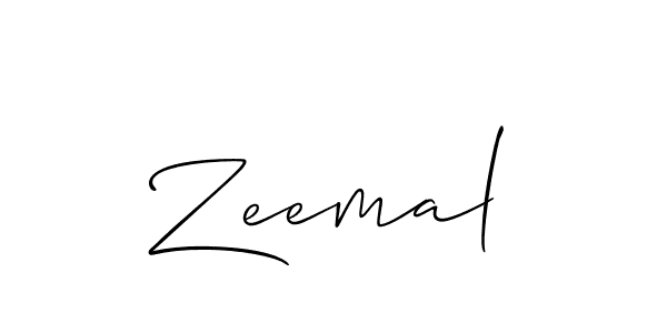 Make a beautiful signature design for name Zeemal. Use this online signature maker to create a handwritten signature for free. Zeemal signature style 2 images and pictures png