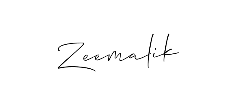 You should practise on your own different ways (Allison_Script) to write your name (Zeemalik) in signature. don't let someone else do it for you. Zeemalik signature style 2 images and pictures png