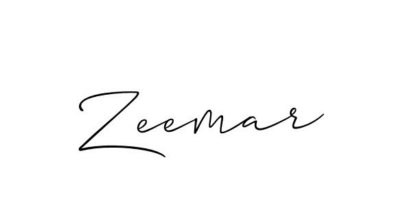 Create a beautiful signature design for name Zeemar. With this signature (Allison_Script) fonts, you can make a handwritten signature for free. Zeemar signature style 2 images and pictures png
