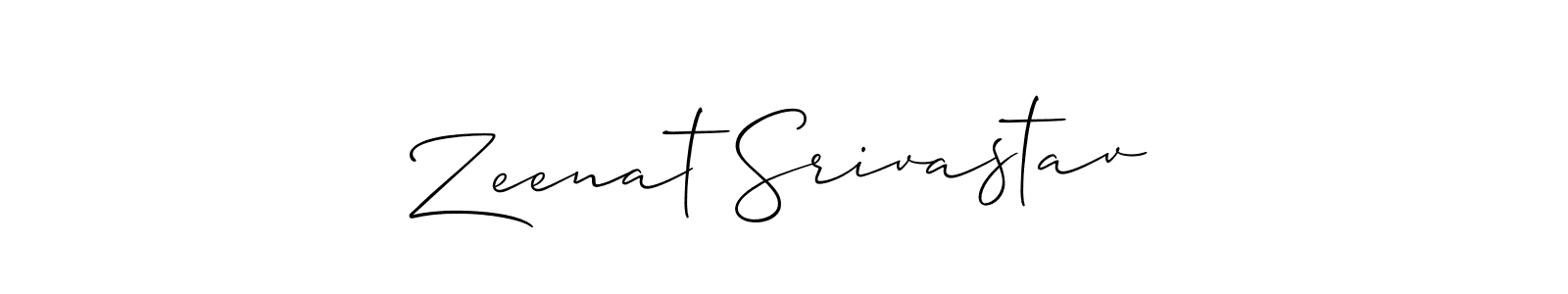 Here are the top 10 professional signature styles for the name Zeenat Srivastav. These are the best autograph styles you can use for your name. Zeenat Srivastav signature style 2 images and pictures png