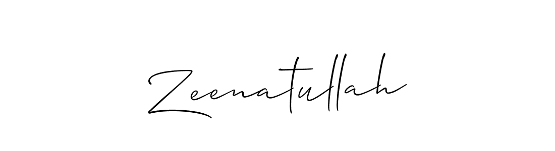 It looks lik you need a new signature style for name Zeenatullah. Design unique handwritten (Allison_Script) signature with our free signature maker in just a few clicks. Zeenatullah signature style 2 images and pictures png