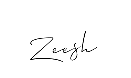 The best way (Allison_Script) to make a short signature is to pick only two or three words in your name. The name Zeesh include a total of six letters. For converting this name. Zeesh signature style 2 images and pictures png