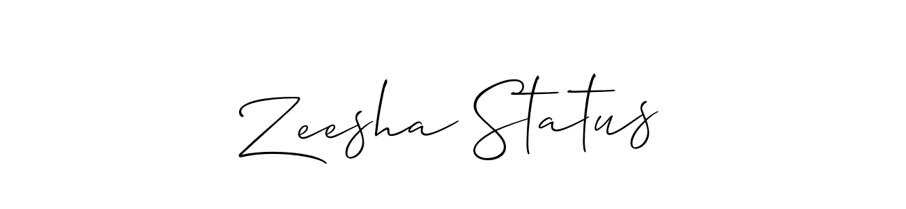 Best and Professional Signature Style for Zeesha Status. Allison_Script Best Signature Style Collection. Zeesha Status signature style 2 images and pictures png