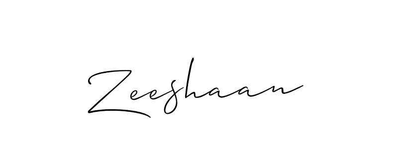 Also we have Zeeshaan name is the best signature style. Create professional handwritten signature collection using Allison_Script autograph style. Zeeshaan signature style 2 images and pictures png