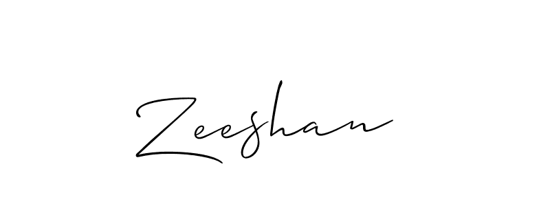 if you are searching for the best signature style for your name Zeeshan . so please give up your signature search. here we have designed multiple signature styles  using Allison_Script. Zeeshan  signature style 2 images and pictures png