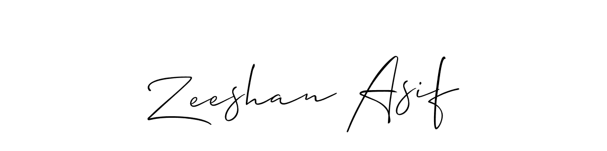 It looks lik you need a new signature style for name Zeeshan Asif. Design unique handwritten (Allison_Script) signature with our free signature maker in just a few clicks. Zeeshan Asif signature style 2 images and pictures png