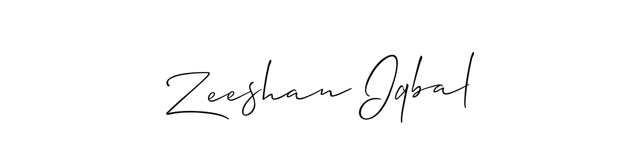 How to Draw Zeeshan Iqbal signature style? Allison_Script is a latest design signature styles for name Zeeshan Iqbal. Zeeshan Iqbal signature style 2 images and pictures png