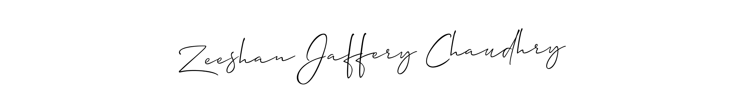 It looks lik you need a new signature style for name Zeeshan Jaffery Chaudhry. Design unique handwritten (Allison_Script) signature with our free signature maker in just a few clicks. Zeeshan Jaffery Chaudhry signature style 2 images and pictures png
