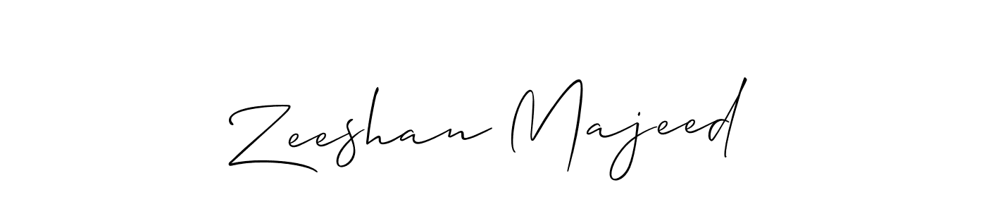 Also we have Zeeshan Majeed name is the best signature style. Create professional handwritten signature collection using Allison_Script autograph style. Zeeshan Majeed signature style 2 images and pictures png