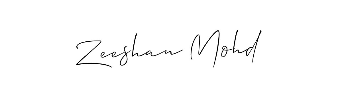 Zeeshan Mohd stylish signature style. Best Handwritten Sign (Allison_Script) for my name. Handwritten Signature Collection Ideas for my name Zeeshan Mohd. Zeeshan Mohd signature style 2 images and pictures png