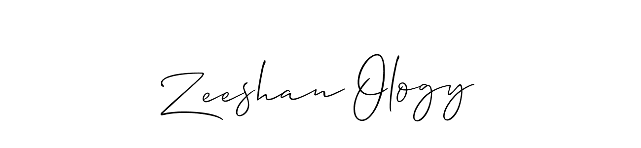 It looks lik you need a new signature style for name Zeeshan Ology. Design unique handwritten (Allison_Script) signature with our free signature maker in just a few clicks. Zeeshan Ology signature style 2 images and pictures png