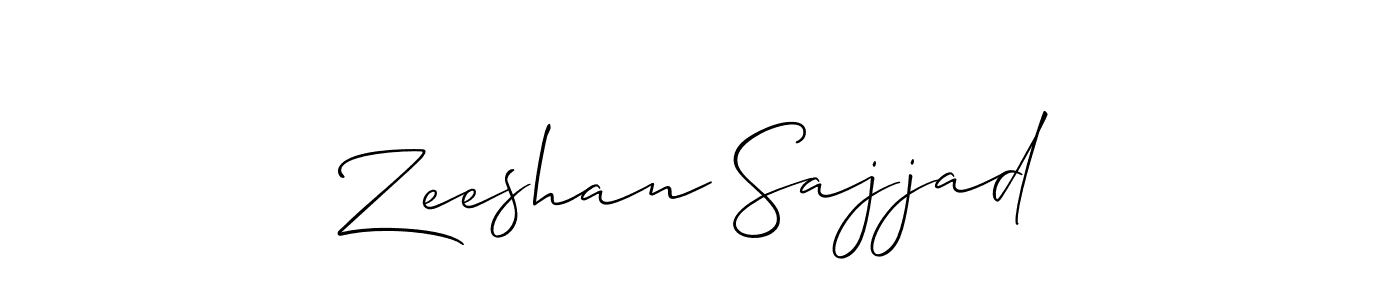 You can use this online signature creator to create a handwritten signature for the name Zeeshan Sajjad. This is the best online autograph maker. Zeeshan Sajjad signature style 2 images and pictures png