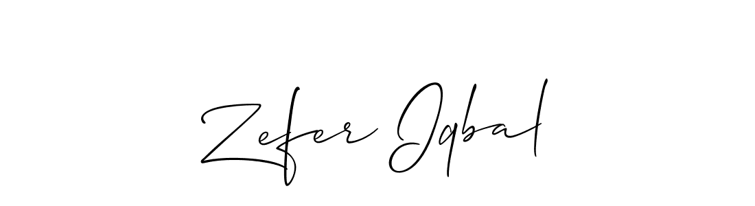 Also we have Zefer Iqbal name is the best signature style. Create professional handwritten signature collection using Allison_Script autograph style. Zefer Iqbal signature style 2 images and pictures png