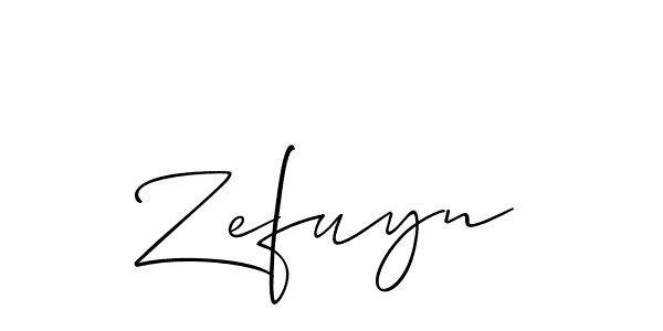 if you are searching for the best signature style for your name Zefuyn. so please give up your signature search. here we have designed multiple signature styles  using Allison_Script. Zefuyn signature style 2 images and pictures png