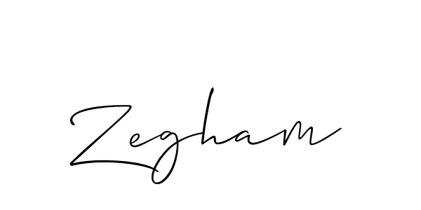 if you are searching for the best signature style for your name Zegham. so please give up your signature search. here we have designed multiple signature styles  using Allison_Script. Zegham signature style 2 images and pictures png