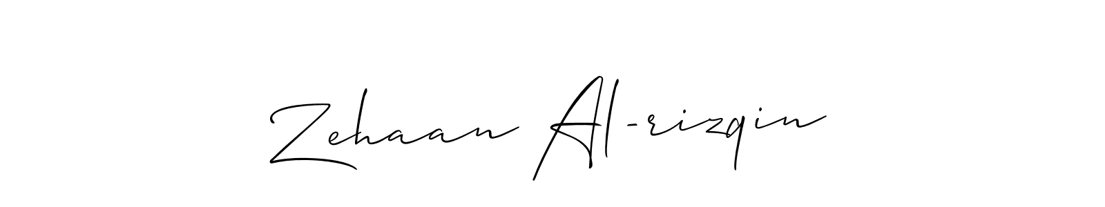 This is the best signature style for the Zehaan Al-rizqin name. Also you like these signature font (Allison_Script). Mix name signature. Zehaan Al-rizqin signature style 2 images and pictures png