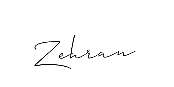 It looks lik you need a new signature style for name Zehran. Design unique handwritten (Allison_Script) signature with our free signature maker in just a few clicks. Zehran signature style 2 images and pictures png