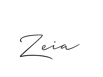 How to make Zeia name signature. Use Allison_Script style for creating short signs online. This is the latest handwritten sign. Zeia signature style 2 images and pictures png