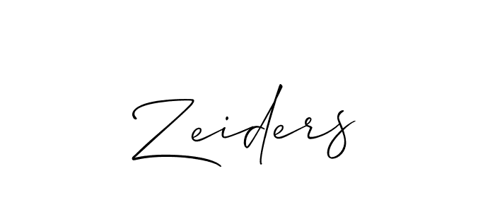 It looks lik you need a new signature style for name Zeiders. Design unique handwritten (Allison_Script) signature with our free signature maker in just a few clicks. Zeiders signature style 2 images and pictures png