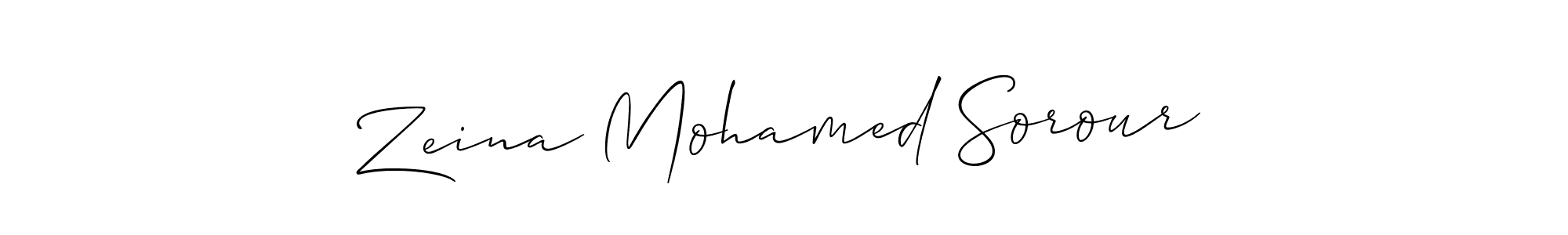 Make a beautiful signature design for name Zeina Mohamed Sorour. Use this online signature maker to create a handwritten signature for free. Zeina Mohamed Sorour signature style 2 images and pictures png