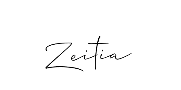 Zeitia stylish signature style. Best Handwritten Sign (Allison_Script) for my name. Handwritten Signature Collection Ideas for my name Zeitia. Zeitia signature style 2 images and pictures png