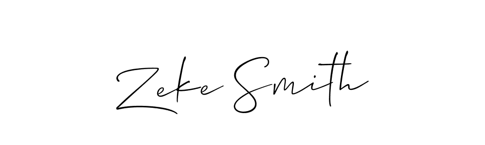 It looks lik you need a new signature style for name Zeke Smith. Design unique handwritten (Allison_Script) signature with our free signature maker in just a few clicks. Zeke Smith signature style 2 images and pictures png