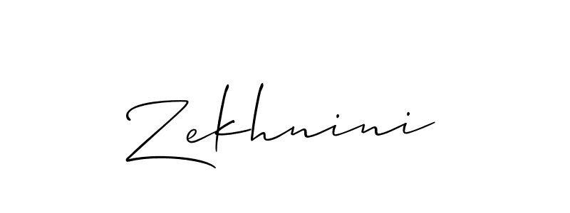 Make a short Zekhnini signature style. Manage your documents anywhere anytime using Allison_Script. Create and add eSignatures, submit forms, share and send files easily. Zekhnini signature style 2 images and pictures png