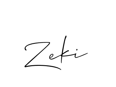 The best way (Allison_Script) to make a short signature is to pick only two or three words in your name. The name Zeki include a total of six letters. For converting this name. Zeki signature style 2 images and pictures png