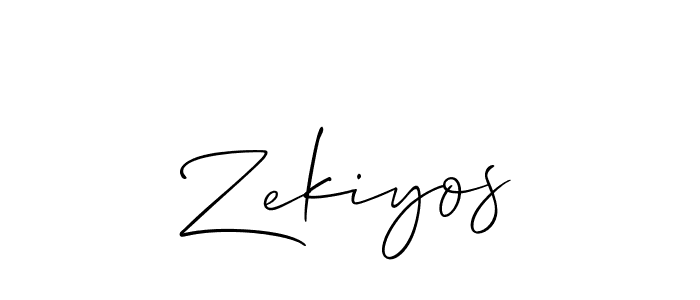 You should practise on your own different ways (Allison_Script) to write your name (Zekiyos) in signature. don't let someone else do it for you. Zekiyos signature style 2 images and pictures png