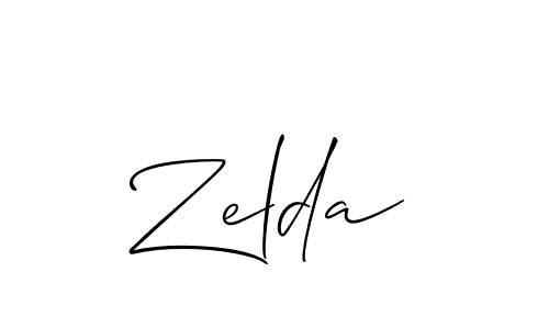 if you are searching for the best signature style for your name Zelda. so please give up your signature search. here we have designed multiple signature styles  using Allison_Script. Zelda signature style 2 images and pictures png