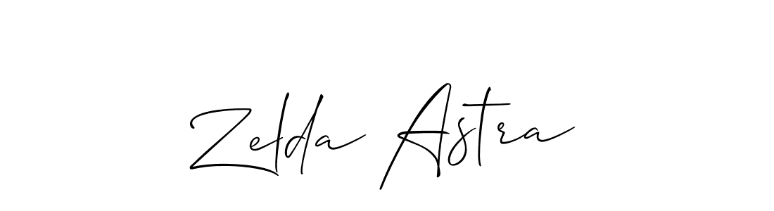 Zelda Astra stylish signature style. Best Handwritten Sign (Allison_Script) for my name. Handwritten Signature Collection Ideas for my name Zelda Astra. Zelda Astra signature style 2 images and pictures png