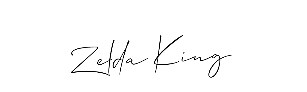 Make a beautiful signature design for name Zelda King. Use this online signature maker to create a handwritten signature for free. Zelda King signature style 2 images and pictures png