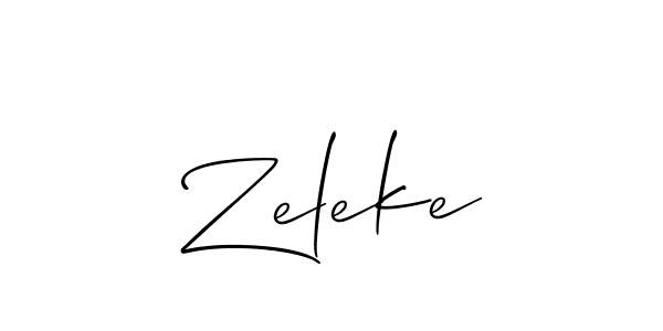 Also You can easily find your signature by using the search form. We will create Zeleke name handwritten signature images for you free of cost using Allison_Script sign style. Zeleke signature style 2 images and pictures png