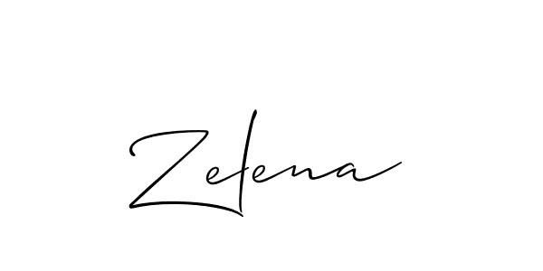 Make a short Zelena signature style. Manage your documents anywhere anytime using Allison_Script. Create and add eSignatures, submit forms, share and send files easily. Zelena signature style 2 images and pictures png