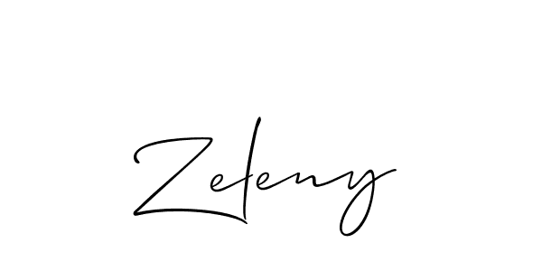 How to make Zeleny name signature. Use Allison_Script style for creating short signs online. This is the latest handwritten sign. Zeleny signature style 2 images and pictures png