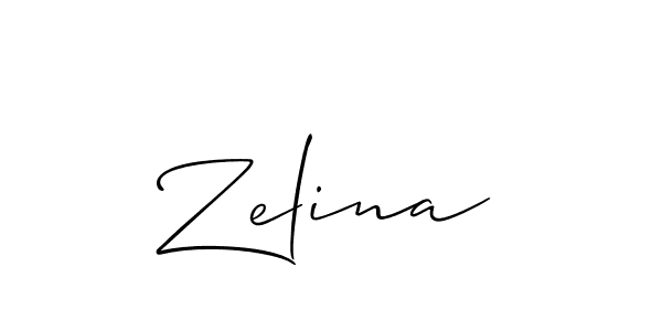 How to make Zelina name signature. Use Allison_Script style for creating short signs online. This is the latest handwritten sign. Zelina signature style 2 images and pictures png