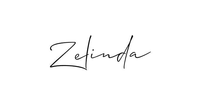 Also we have Zelinda name is the best signature style. Create professional handwritten signature collection using Allison_Script autograph style. Zelinda signature style 2 images and pictures png