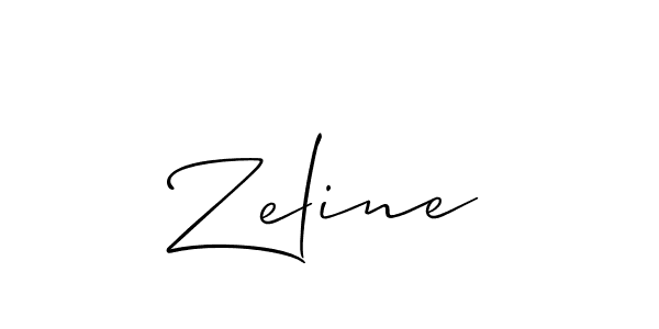 It looks lik you need a new signature style for name Zeline. Design unique handwritten (Allison_Script) signature with our free signature maker in just a few clicks. Zeline signature style 2 images and pictures png