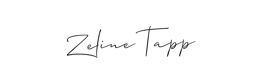 Check out images of Autograph of Zeline Tapp name. Actor Zeline Tapp Signature Style. Allison_Script is a professional sign style online. Zeline Tapp signature style 2 images and pictures png