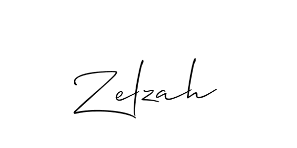 Allison_Script is a professional signature style that is perfect for those who want to add a touch of class to their signature. It is also a great choice for those who want to make their signature more unique. Get Zelzah name to fancy signature for free. Zelzah signature style 2 images and pictures png