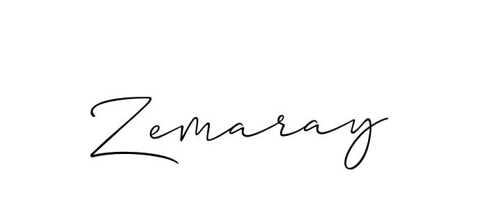 if you are searching for the best signature style for your name Zemaray. so please give up your signature search. here we have designed multiple signature styles  using Allison_Script. Zemaray signature style 2 images and pictures png