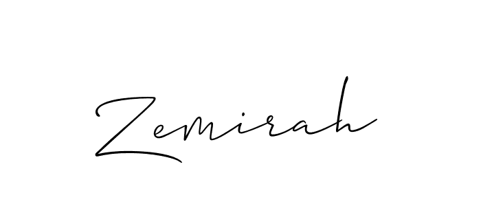 Make a beautiful signature design for name Zemirah. Use this online signature maker to create a handwritten signature for free. Zemirah signature style 2 images and pictures png
